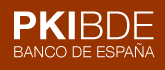 Logotipo del Portal de PKI del Banco de España, ir a inicio